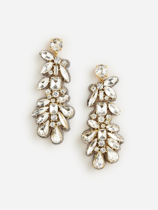 J. Crew Jewelry - NWT J. Crew Mosaic Crystal Earrings Statement Earrings